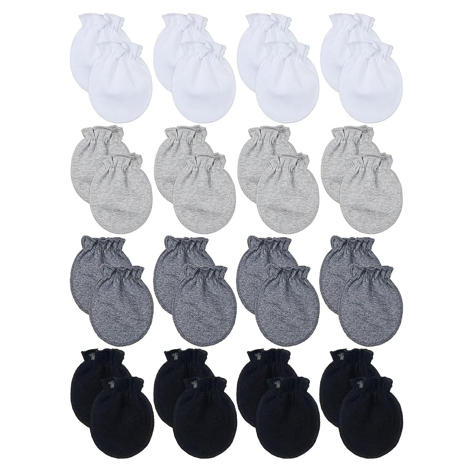 16 Pares Manoplas de Algodón para Bebés 0-6 Meses Unisex