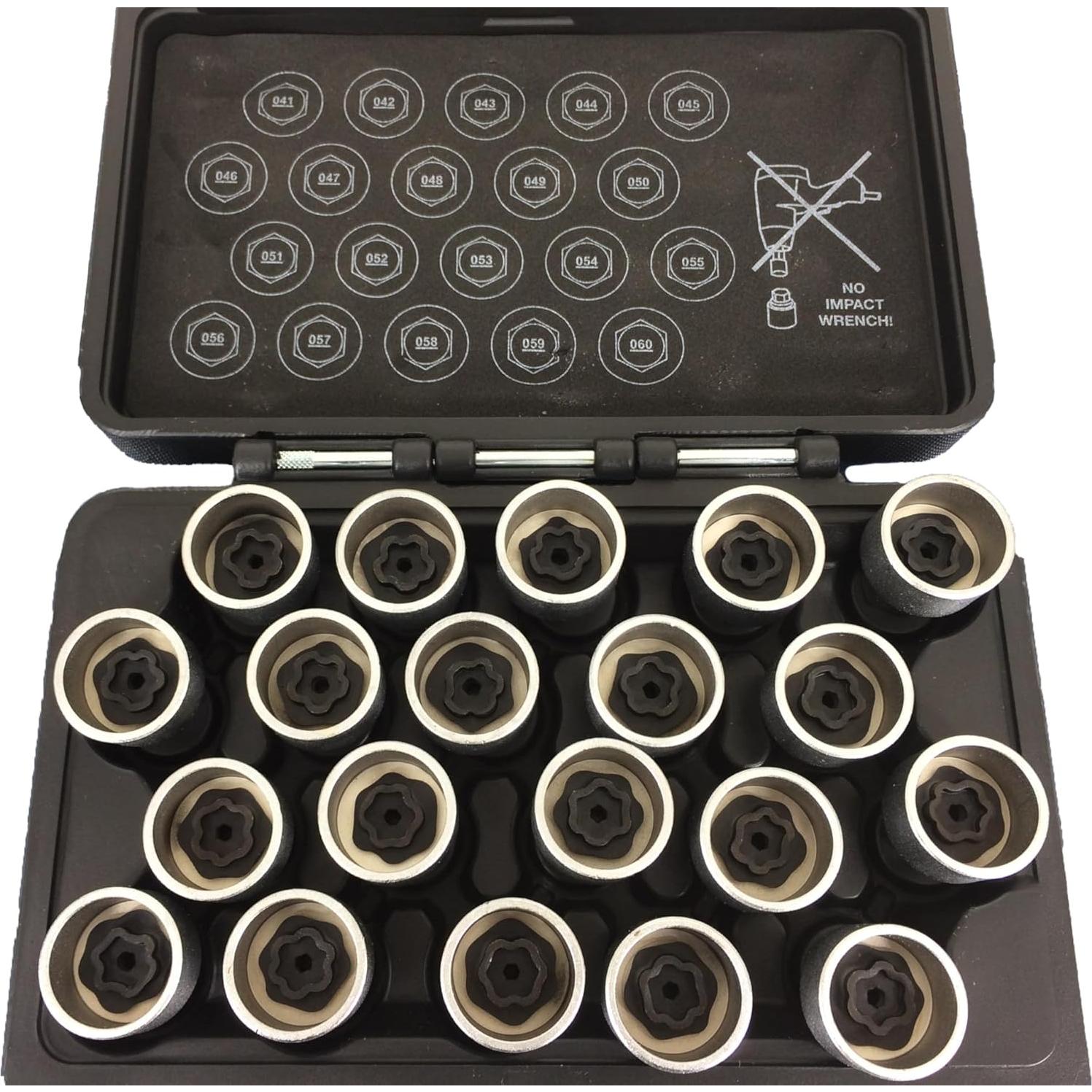 Juego de Llave de Tuerca de Rueda Antirrobo TEMO 20 pcs BMW