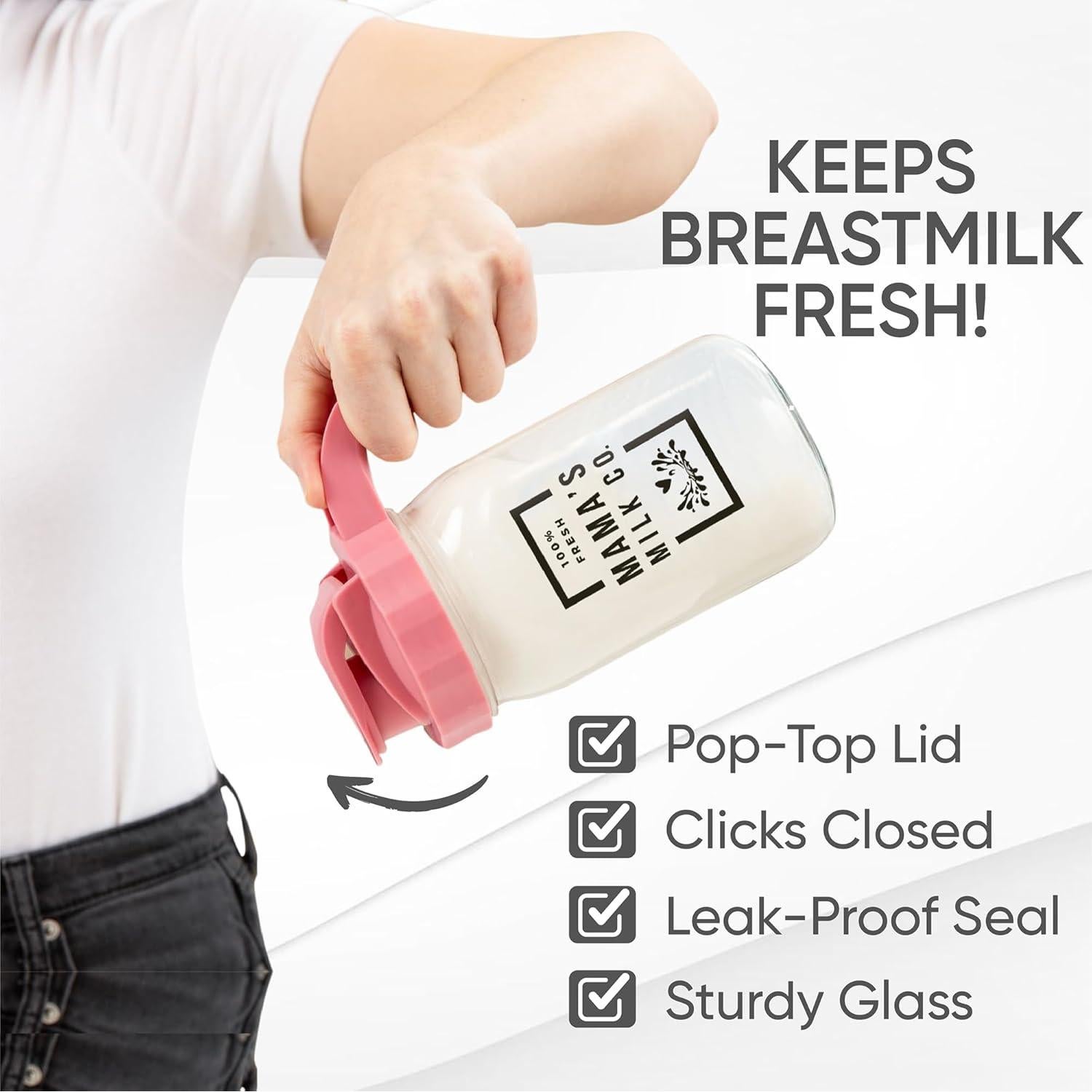 Jarra para Leche Materna Nestberry 946 ml con Tapa Antifugas