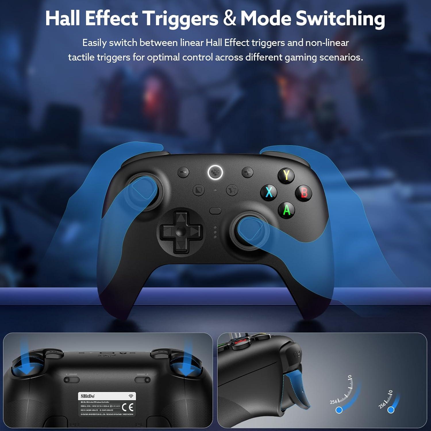 Controlador Inalámbrico 8BitDo Ultimate 2 para Windows y Android