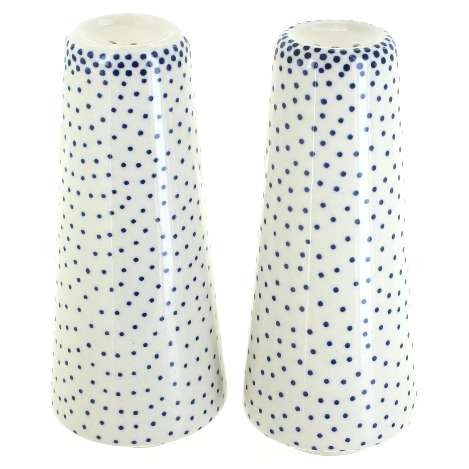 Saleros y Pimenteros de Cerámica Blue Rose Pequeños Puntos