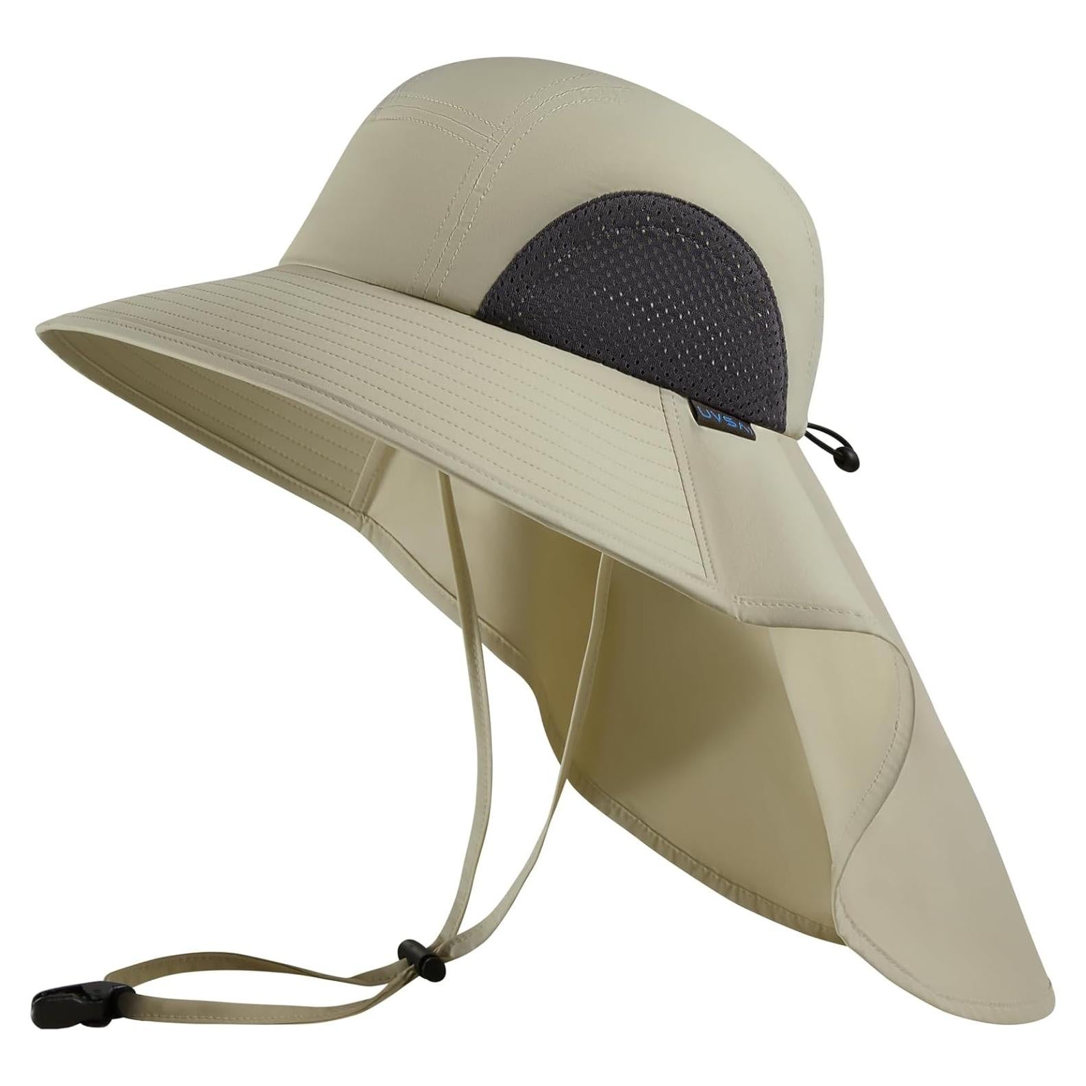 Sombrero de Sol Plegable UPF 50+ Beige con Ala Ancha