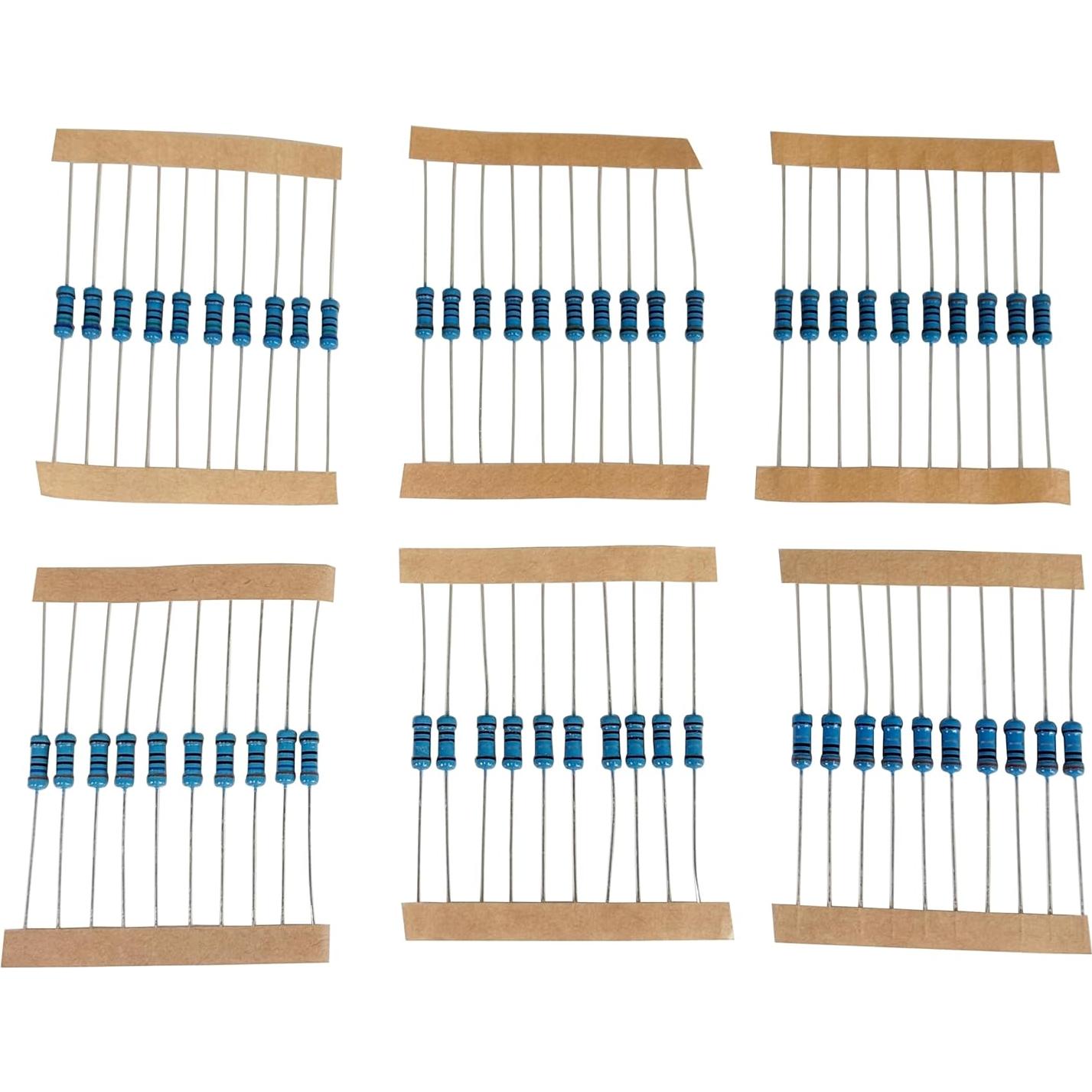 Kit de Resistores de Película Metálica MOKMMKIT 1500 Piezas 1/2W