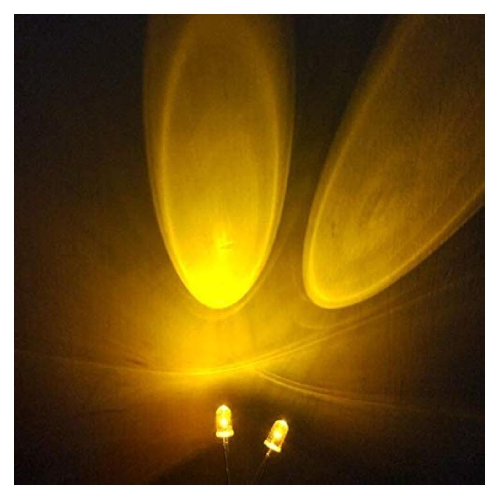 100 Diodos LED 5mm Amarillos Parpadeantes TOPXCDZ