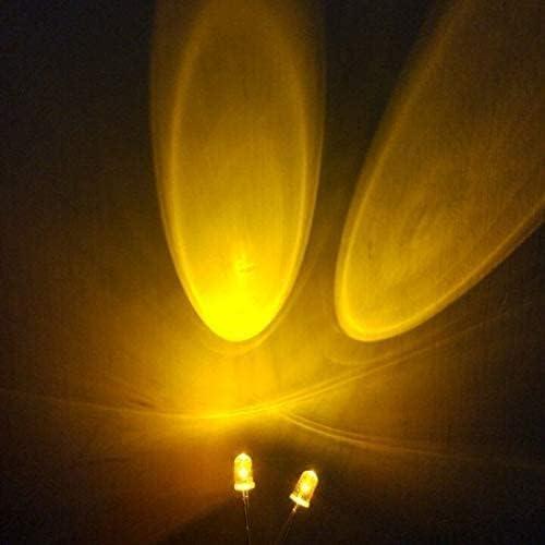 100 Diodos LED 5mm Amarillos Parpadeantes TOPXCDZ