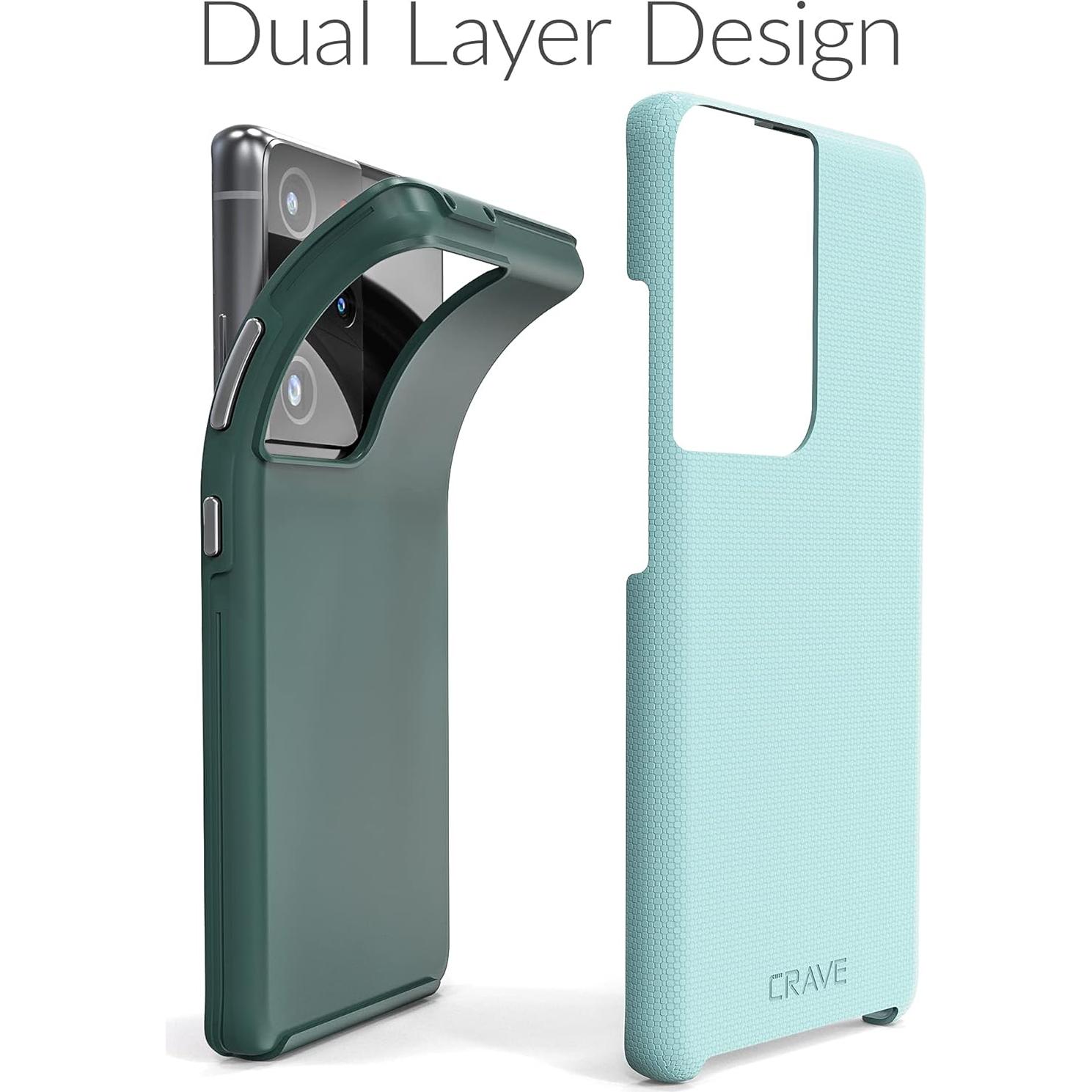 Funda Crave Dual Guard para Samsung Galaxy S21 Ultra - Aqua