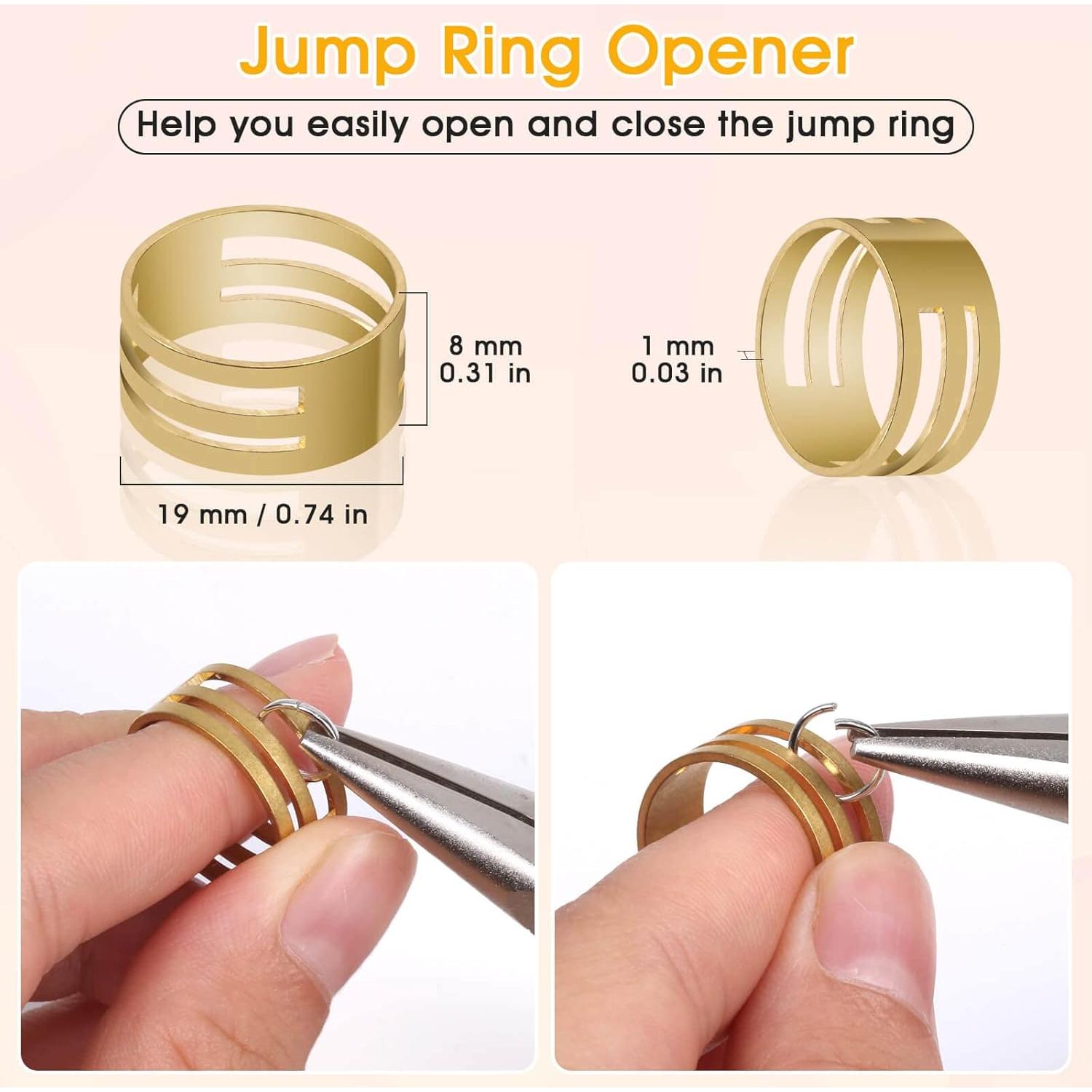 PAXCOO 4600 Anillas de Salto Plateadas para Joyas