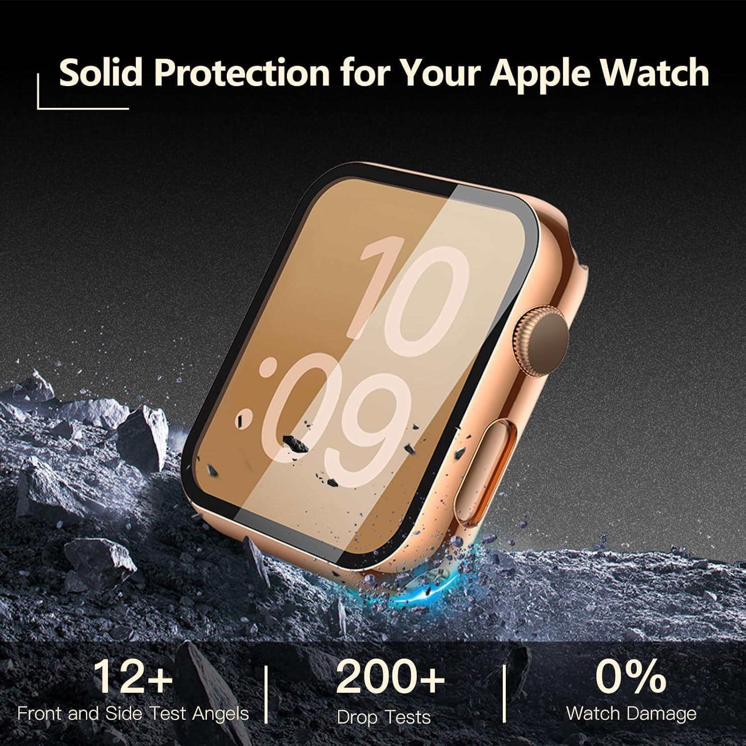 Carcasa Doble para Apple Watch 3/2 38mm Julk - Cobre Dorado y Claro