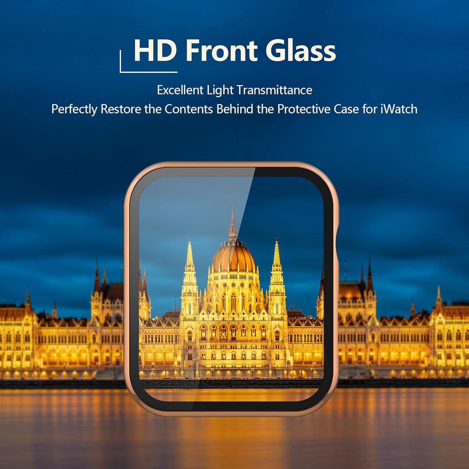 Carcasa Doble para Apple Watch 3/2 38mm Julk - Cobre Dorado y Claro