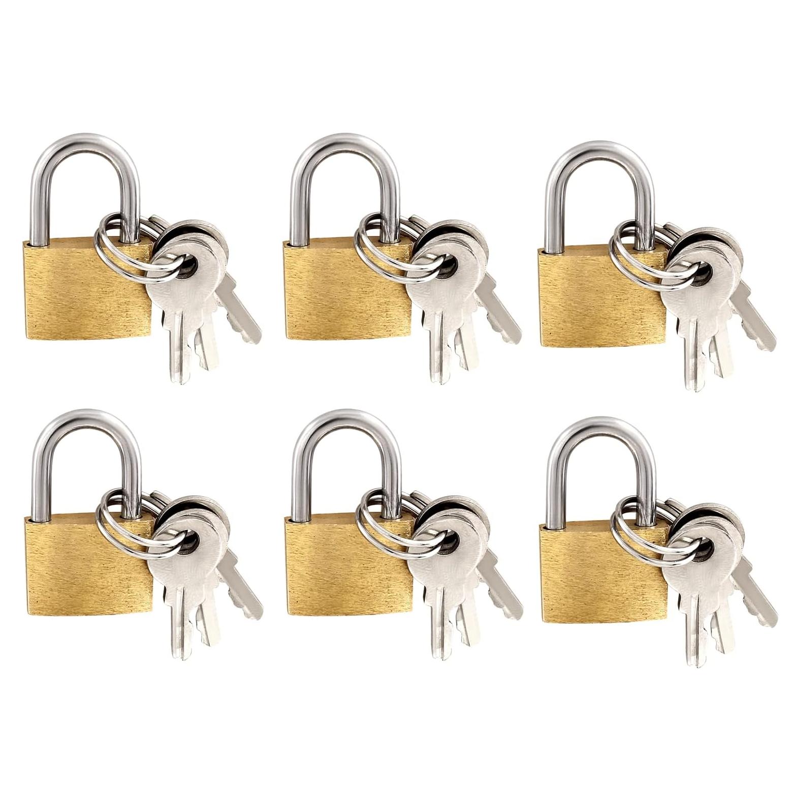 Cerraduras de Latón Sólido Litoexpe - 6 Piezas con Llaves