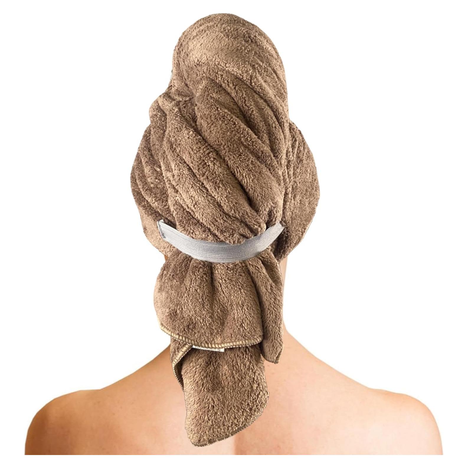 Toalla de Microfibra XXL BreodyEco para Cabello - 130x61cm Suave y Absorbente