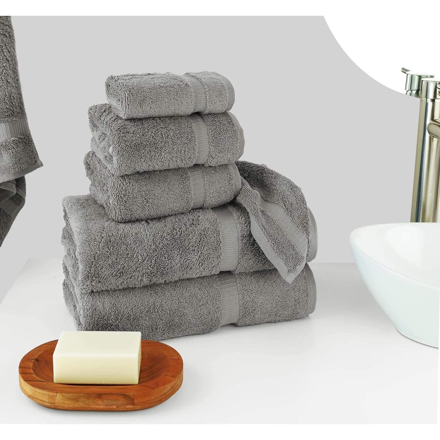 Conjunto de Toallas de Lujo Chakir Turkish Linens 6 Piezas