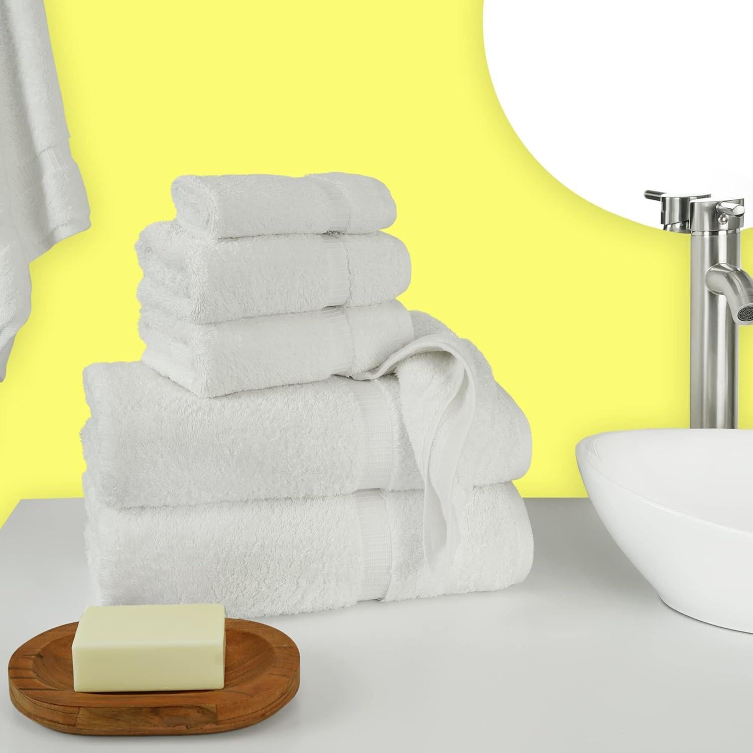 Conjunto de Toallas de Lujo Chakir 6 Piezas Algodón Premium