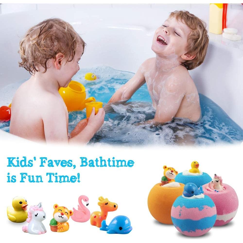 Bombas de Baño Aofmee para Niños con Juguete - 6 Unidades