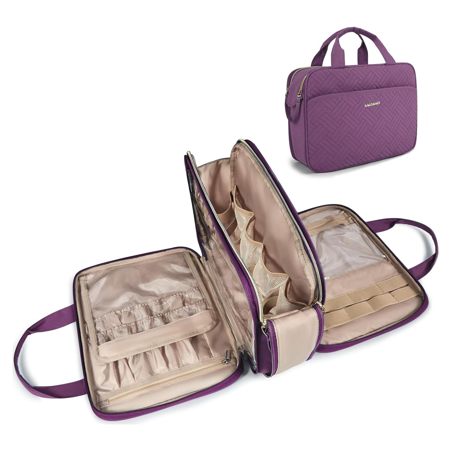 Bolsa de Aseo Grande BAGSMART Mediana Púrpura Resistente al Agua