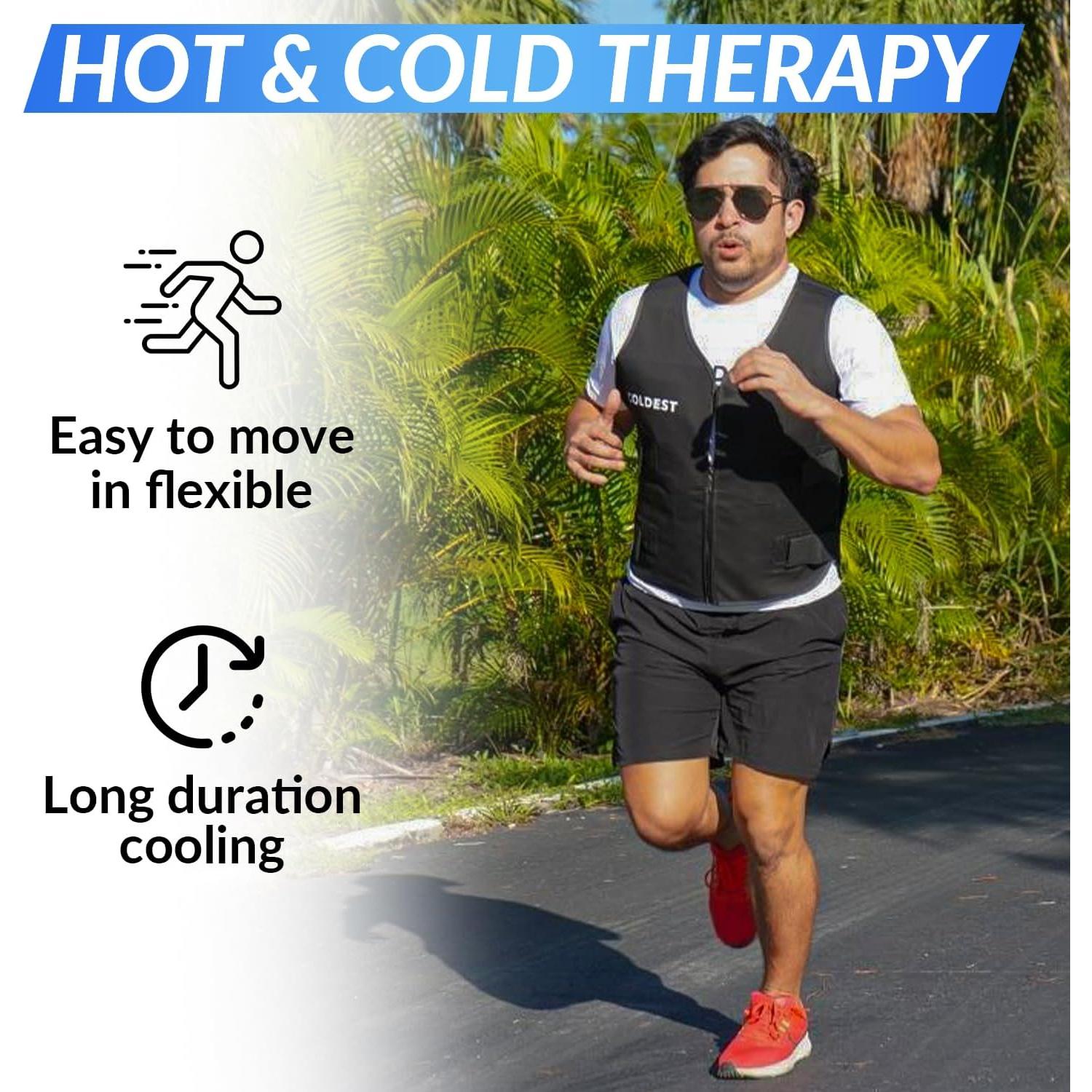 Chaleco Refrigerante Coldest Mediano Negro para Climas Calientes