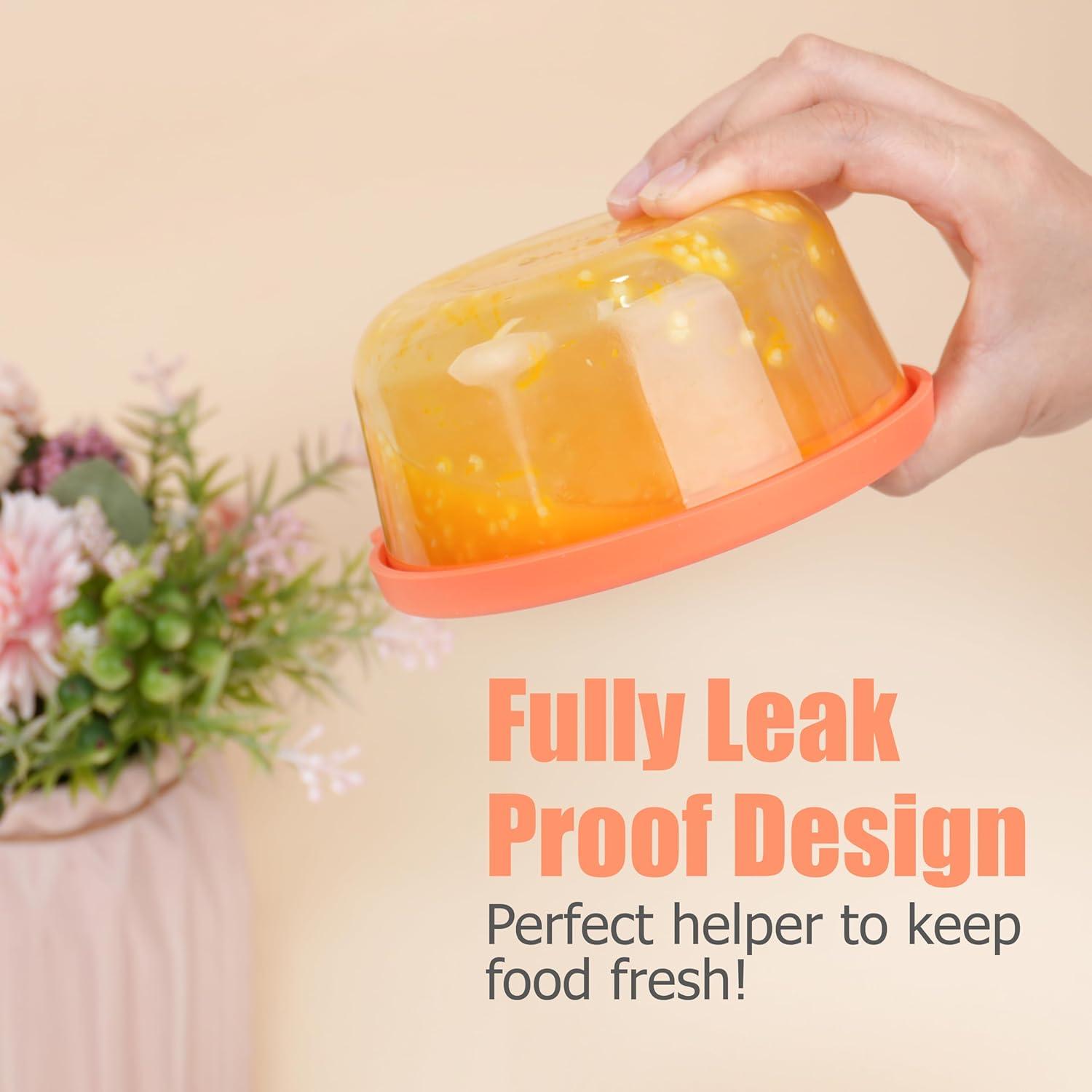 Tapas Redondas de Silicona LUVCOSY para Cuencos Pyrex - 6 Piezas