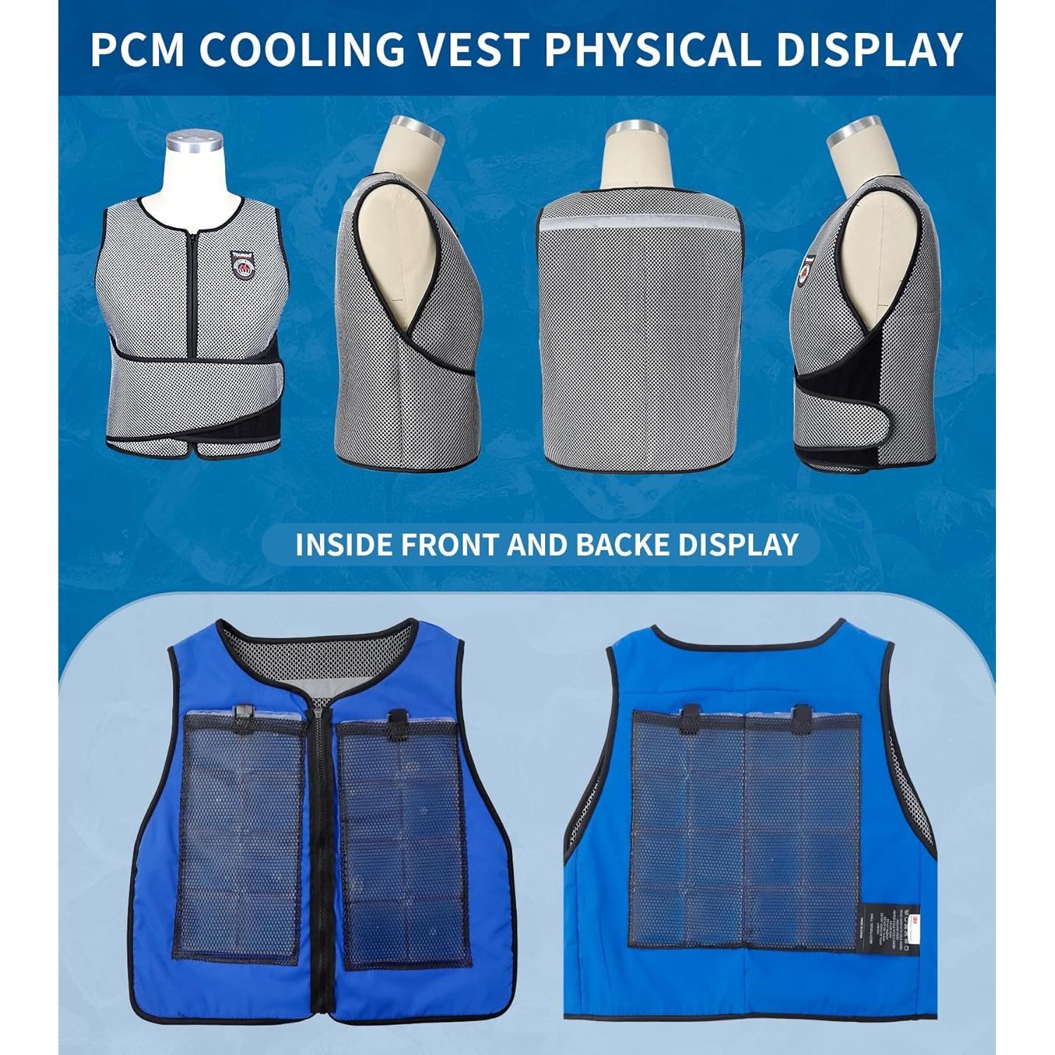 Chaleco Enfriamiento PCM Tourgo Unisex S-XL 3 Paquetes