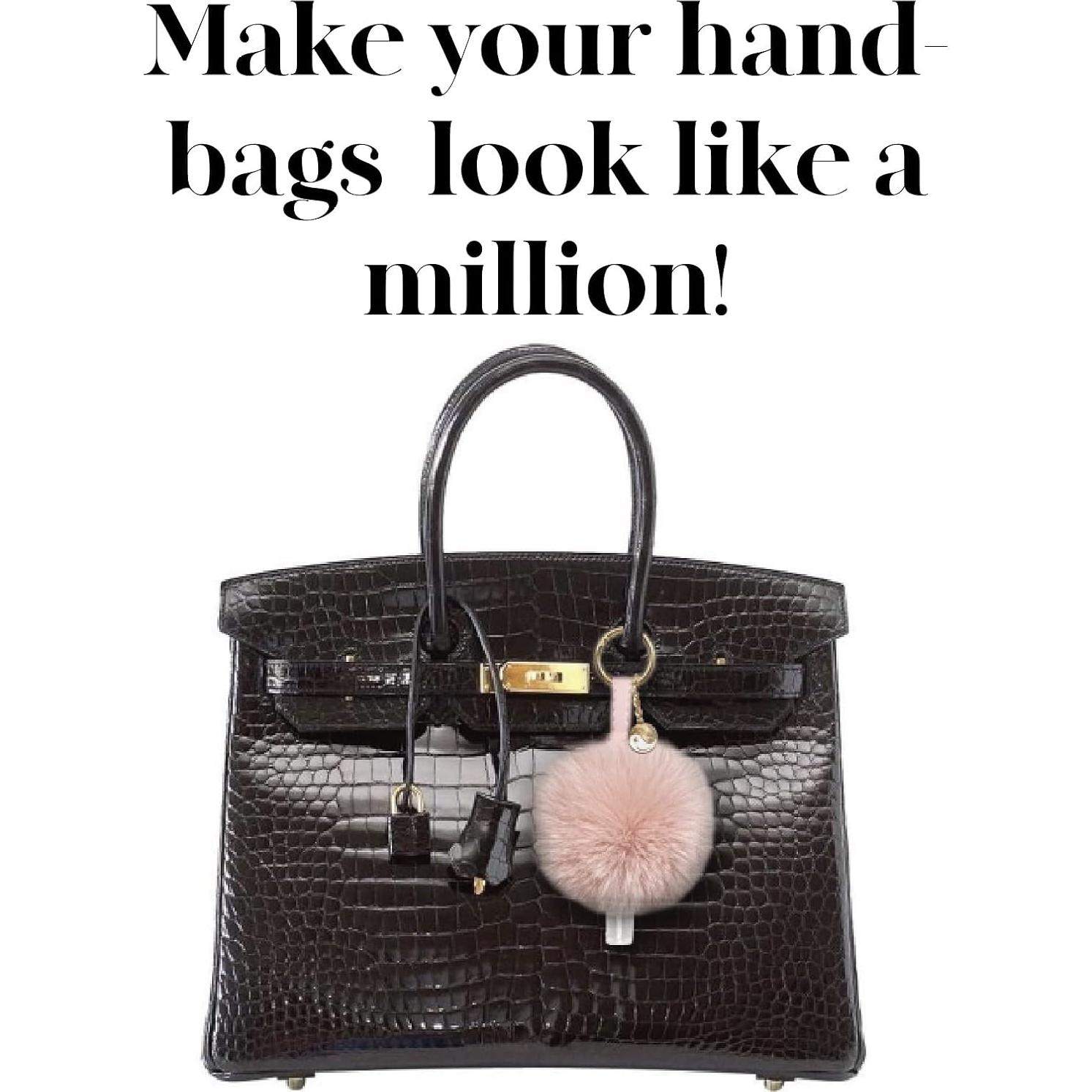 Llave Pom Pom Grande Fluffy Rosa para Botellas Cosméticas 29ml