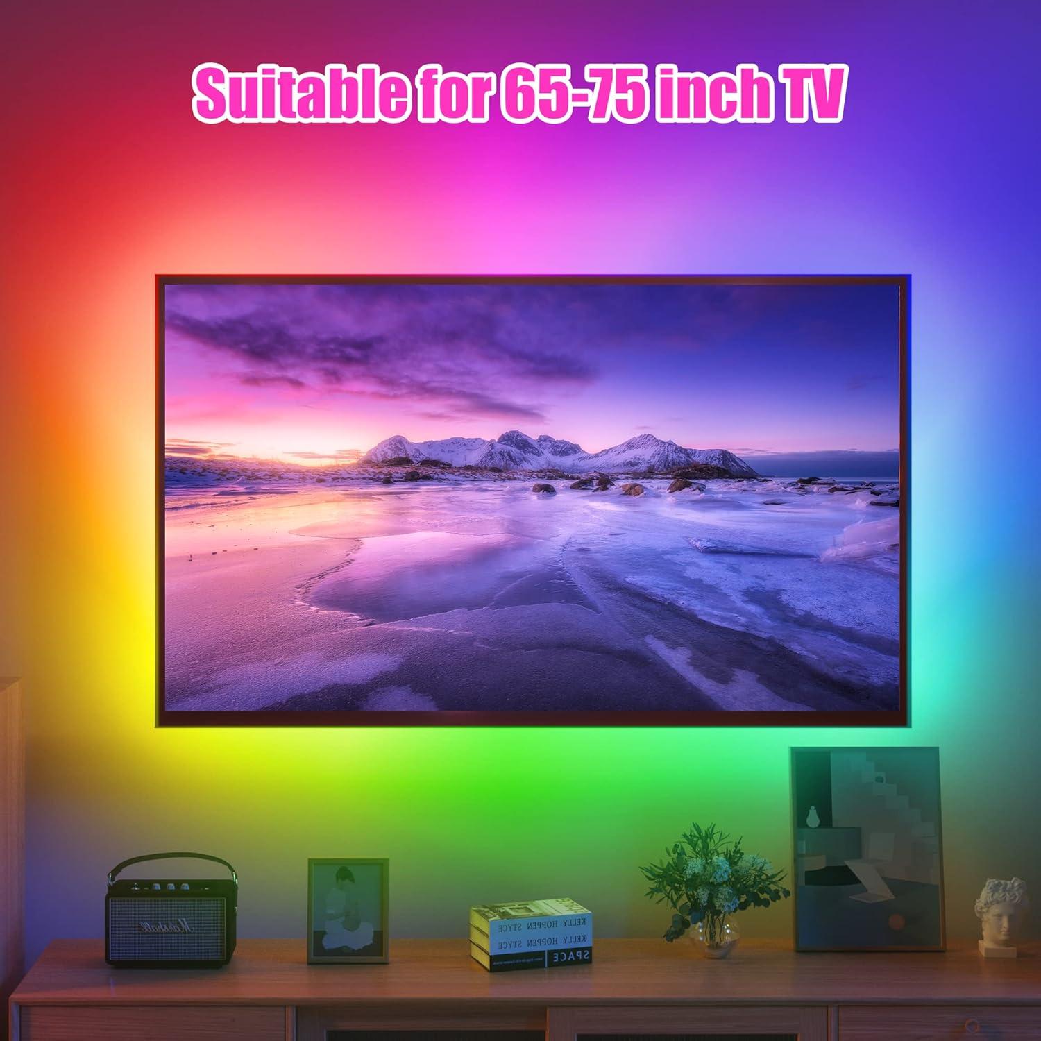 Luz de Fondo LED Maylit ICRGB 5m para TV 65-75" Bluetooth