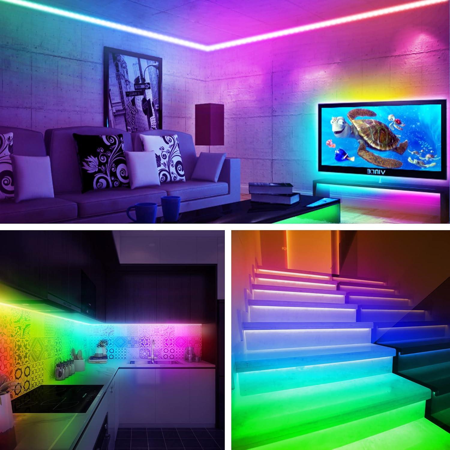 Luz de Fondo LED Maylit ICRGB 5m para TV 65-75" Bluetooth