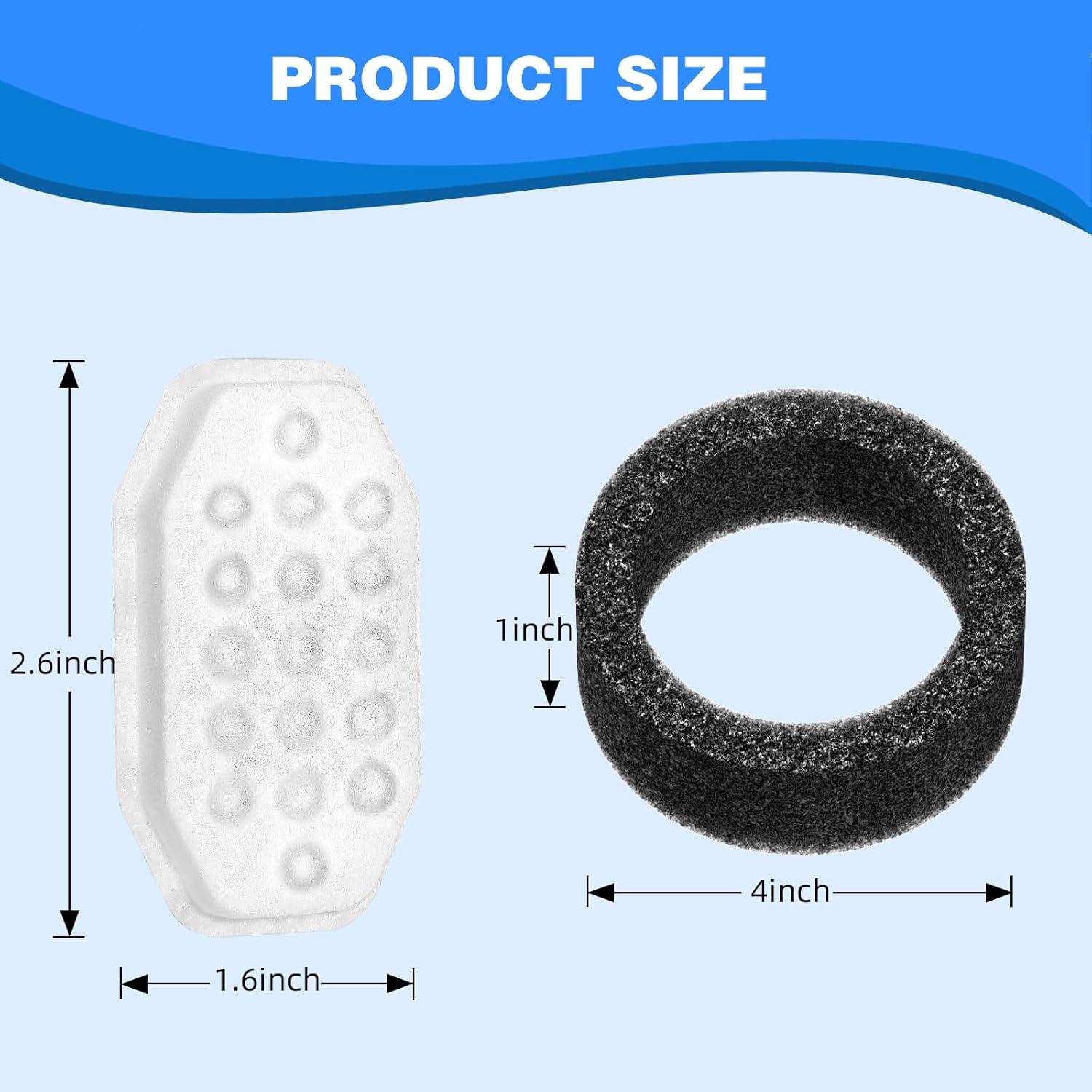 Filtros de agua para gatos Tecogue 3.2L - 8 filtros y esponjas