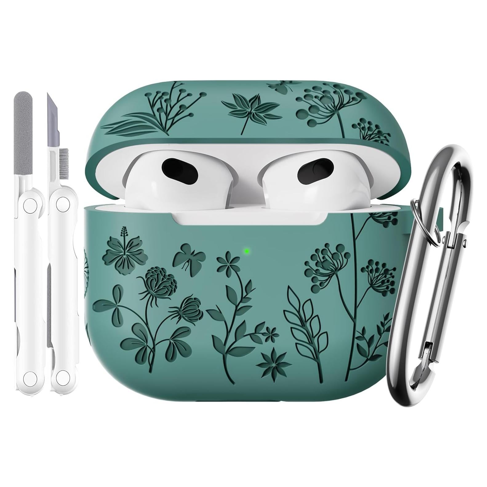 Funda de Silicona para AirPods 3ra Generación DXITROMI Verde