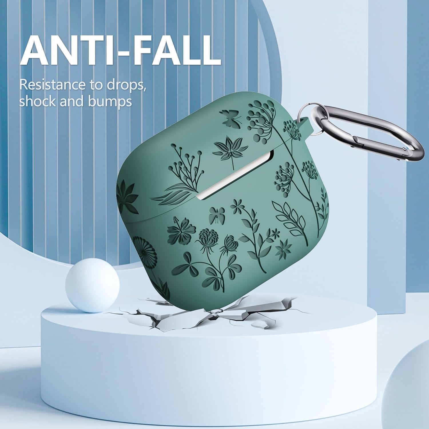 Funda de Silicona para AirPods 3ra Generación DXITROMI Verde