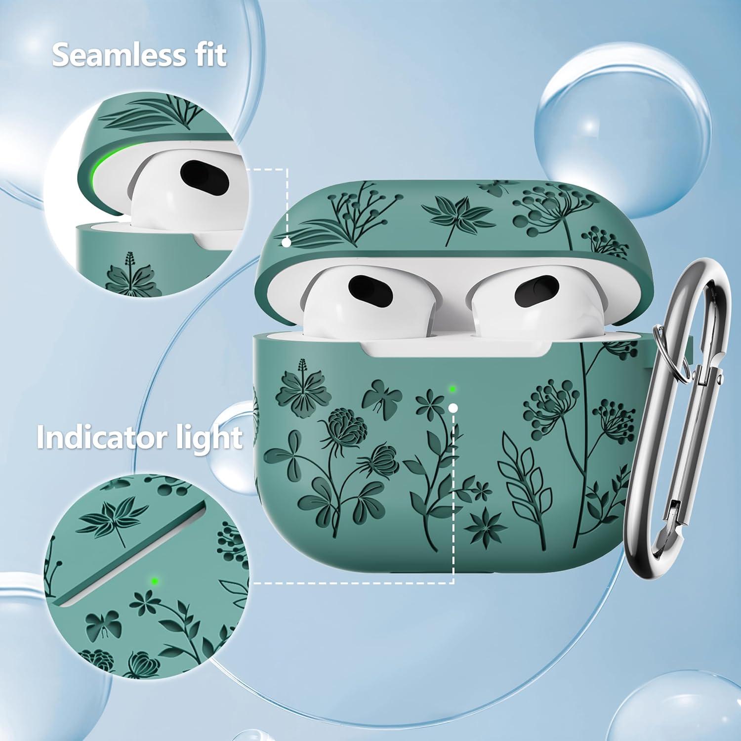 Funda de Silicona para AirPods 3ra Generación DXITROMI Verde