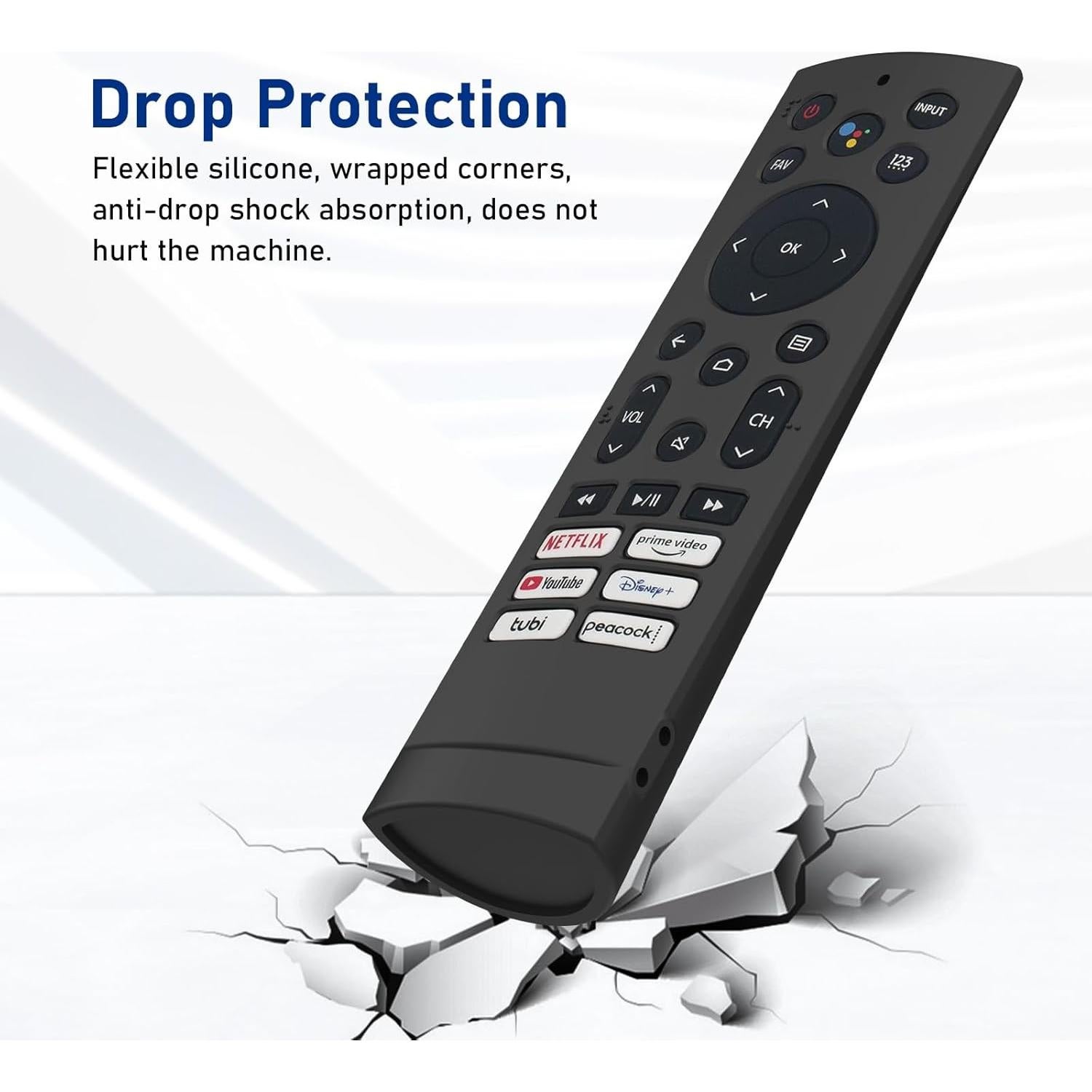 Funda de Silicona para Control Remoto ERF3A90 JCMOYUTY Negra