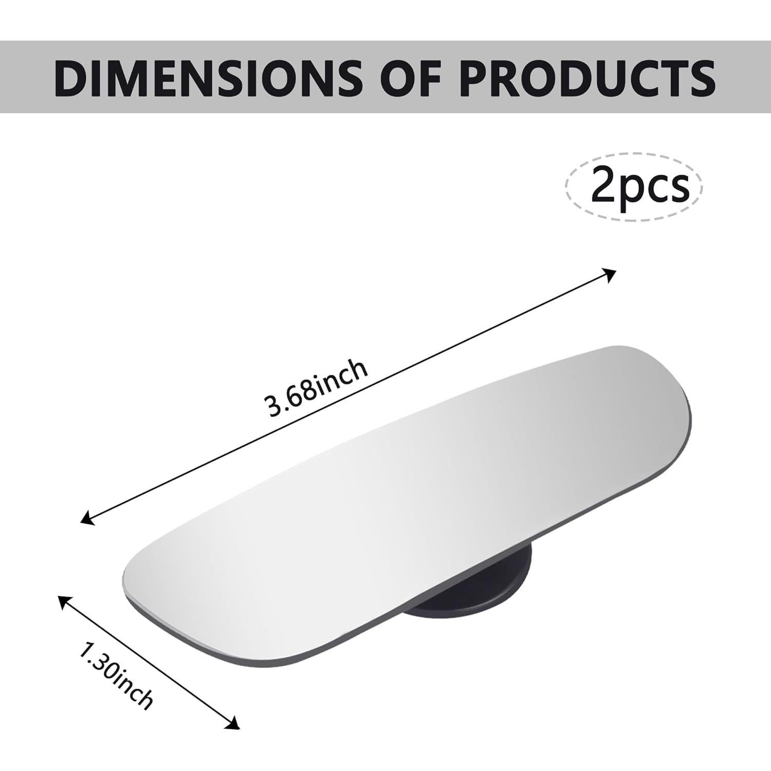 Espejo Convexo de Punto Ciego IHOTDER 2PCS HD 360°