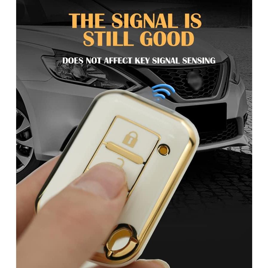 Cubierta de llavero HIBEYO para Mitsubishi 2016-2021 - Negro