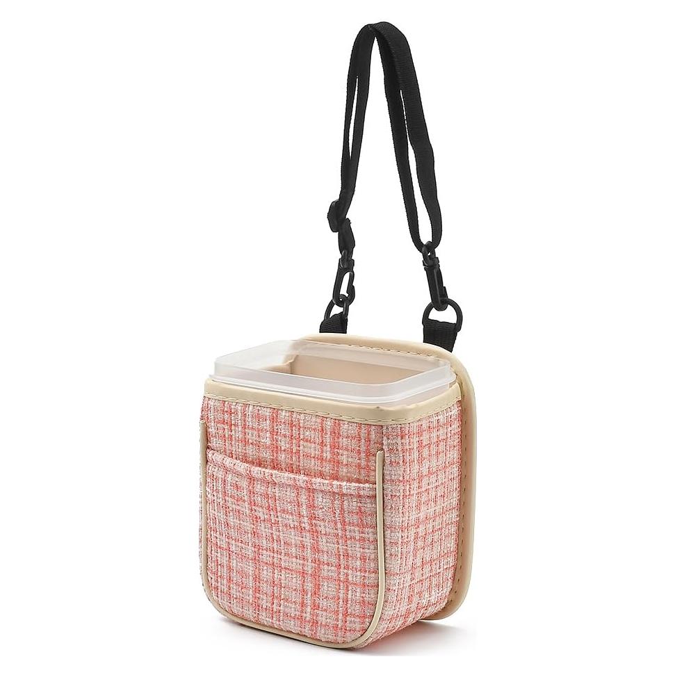 Basurero Multifuncional para Automóvil AuMoHall Rosa 15x10x18cm