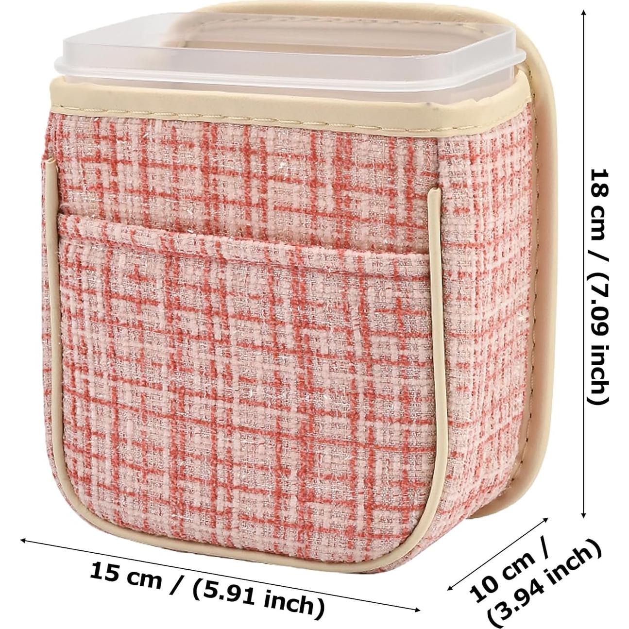 Basurero Multifuncional para Automóvil AuMoHall Rosa 15x10x18cm