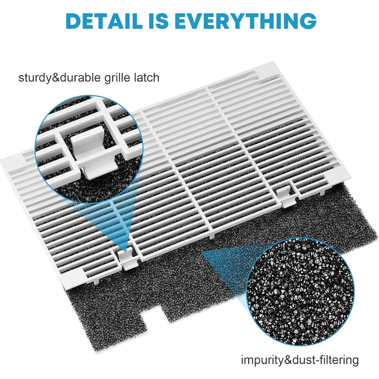 Rejilla de Aire Acondicionado Kohree para RV con 4 Filtros