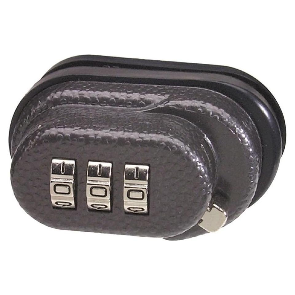 Candado de Gatillo Master Lock 94DSPT, Combinación 3 Dígitos, Negro