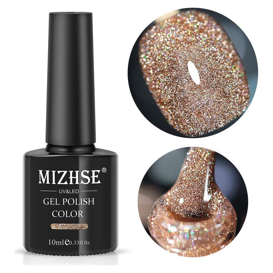 Esmalte de Uñas de Gel MIZHSE Dorado Brillante 40g