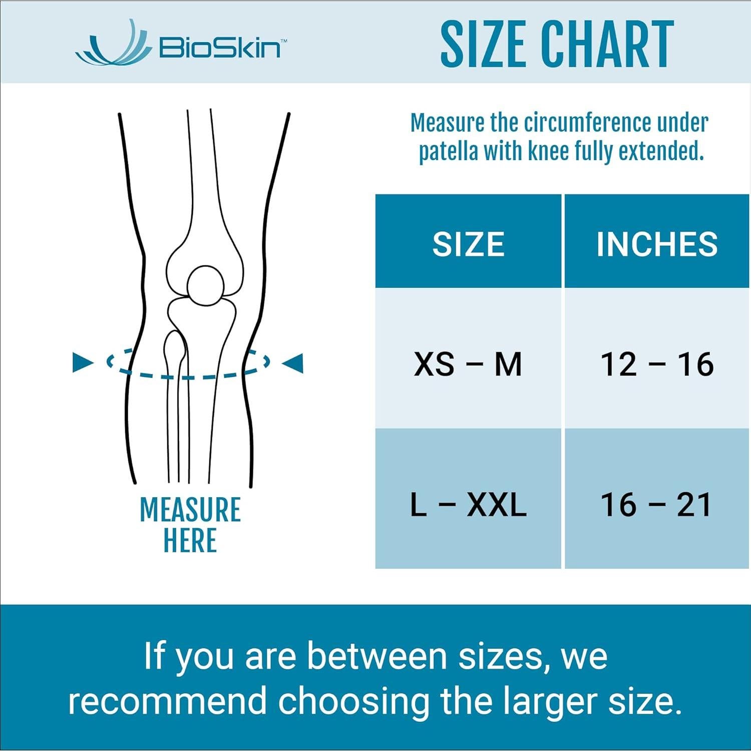 Faja Ajustable Hipoalergénica BioSkin para Rodilla XS-M