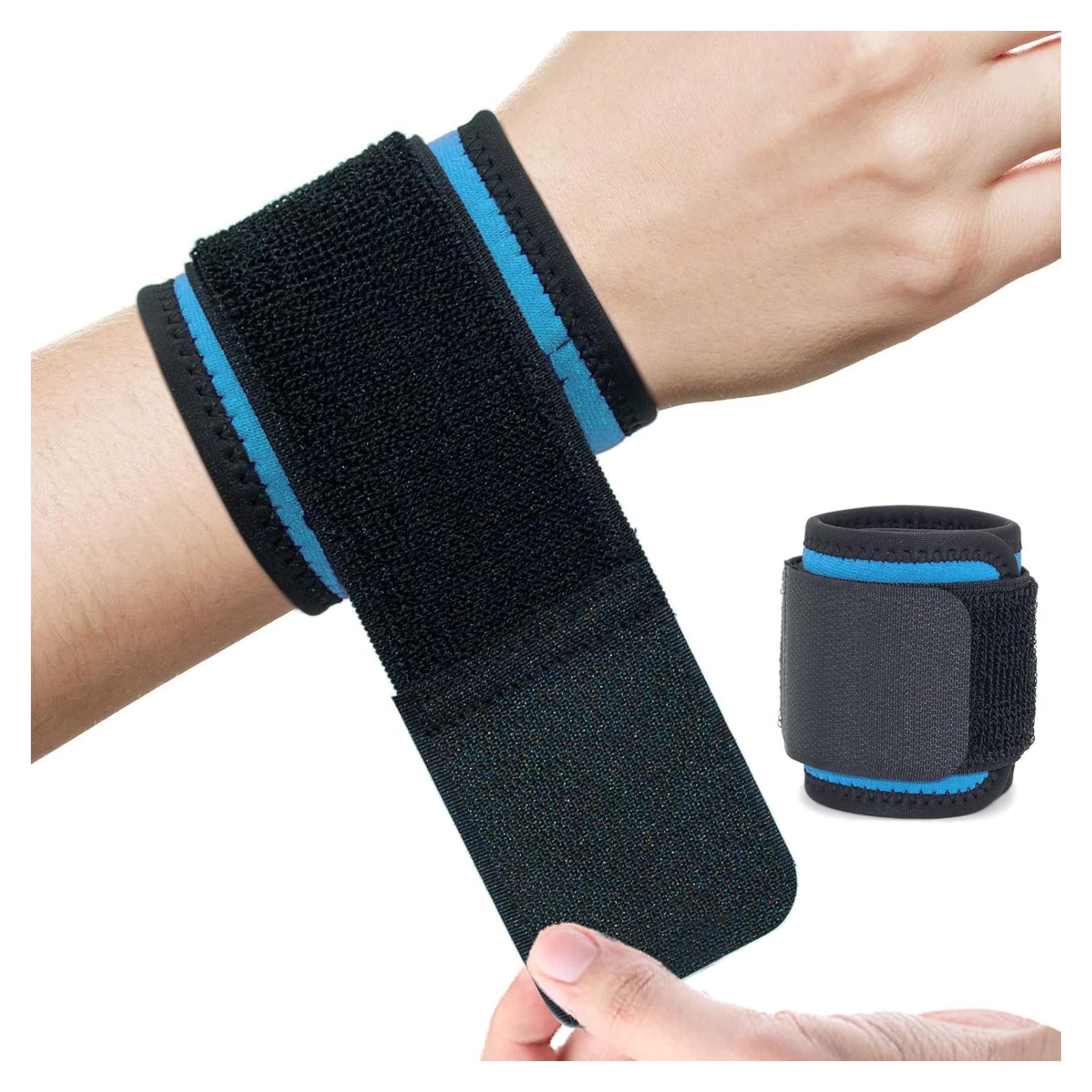 Muñequera Ajustable AMYONE 2 Pack Azul Cielo para Deportes