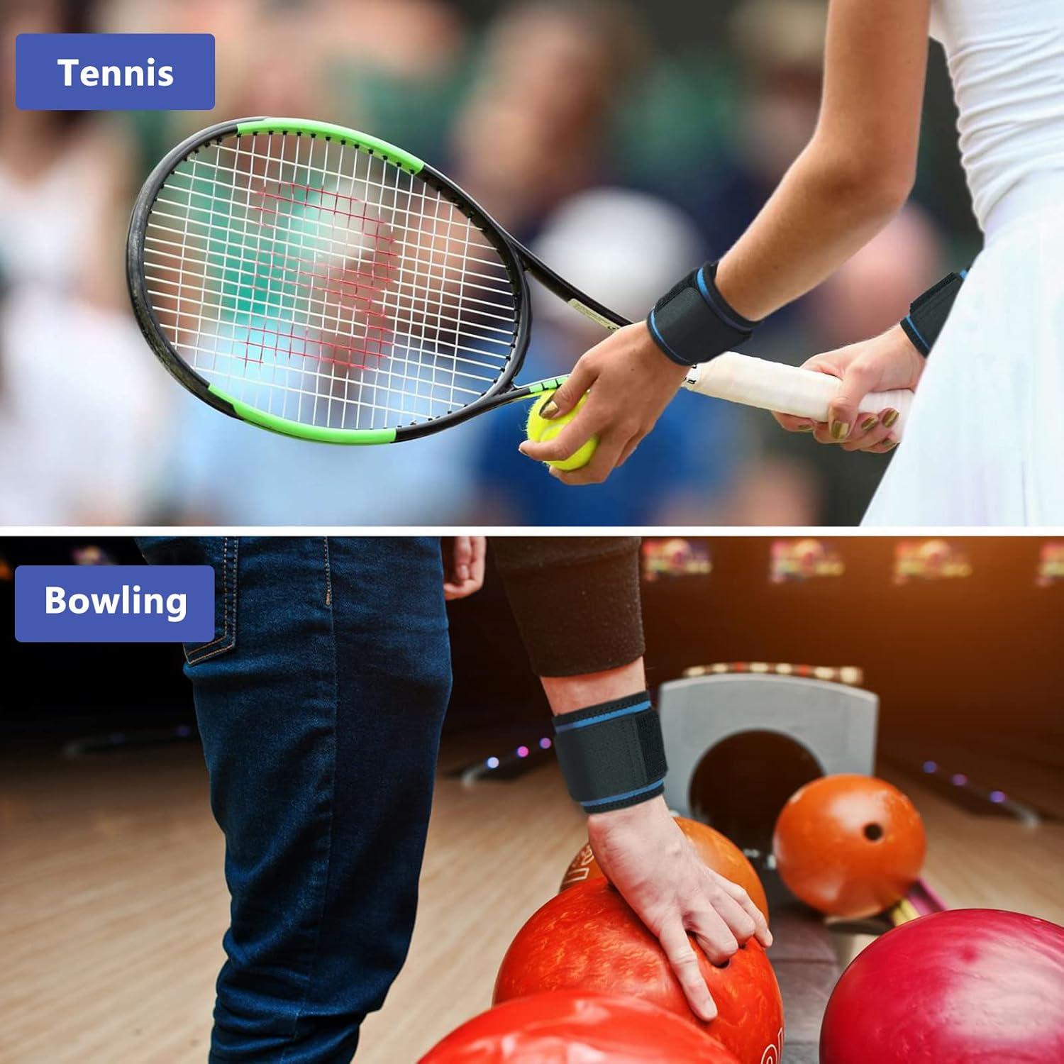 Muñequera Ajustable AMYONE 2 Pack Azul Cielo para Deportes