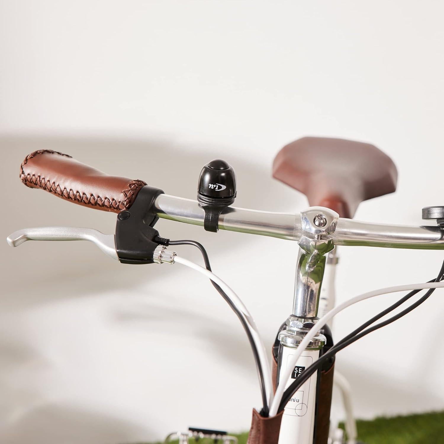 Timbre de Bicicleta N+1 de Bronce Clásico 360° Negro