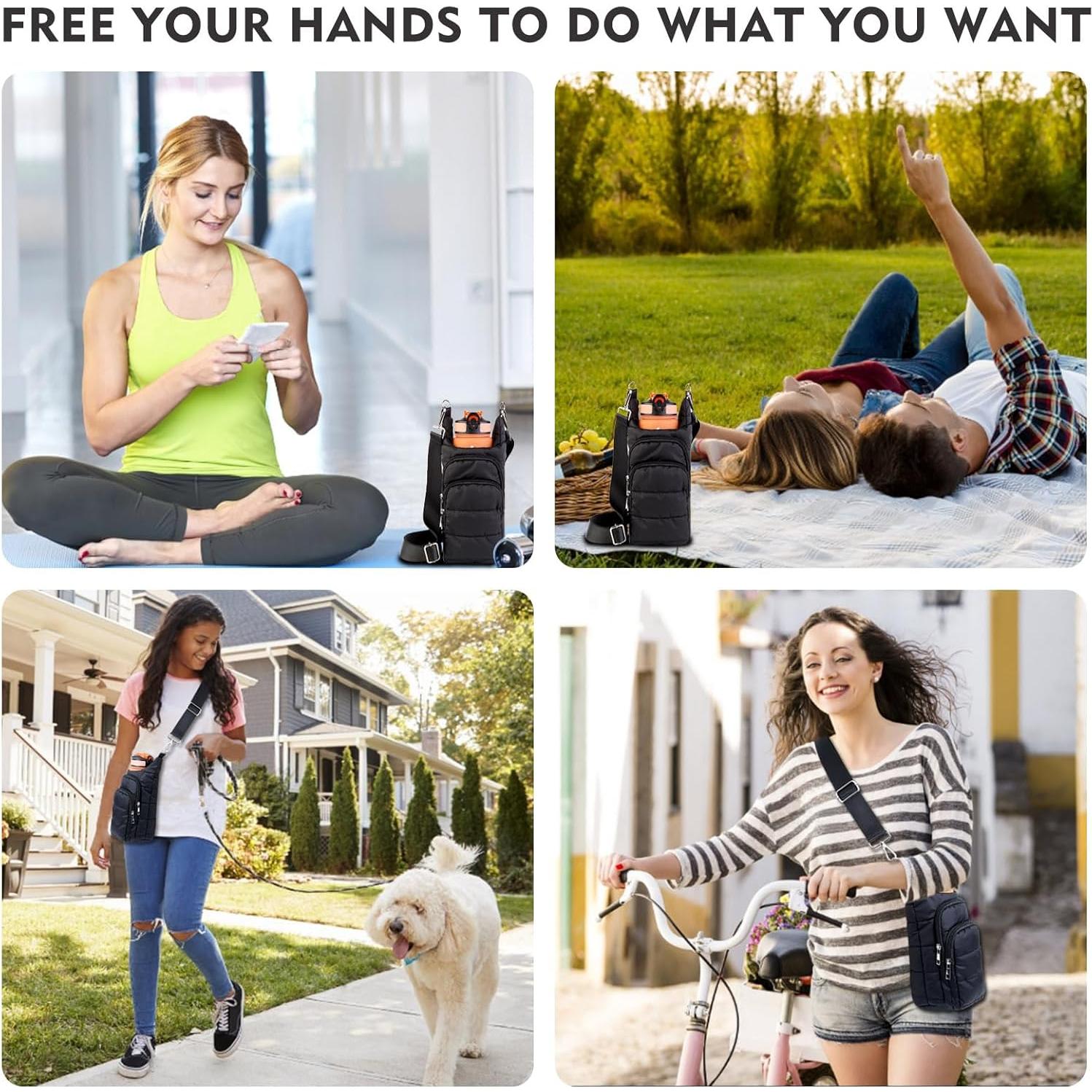 Soporte Acolchado para Botellas de Agua Dealkion - Negro