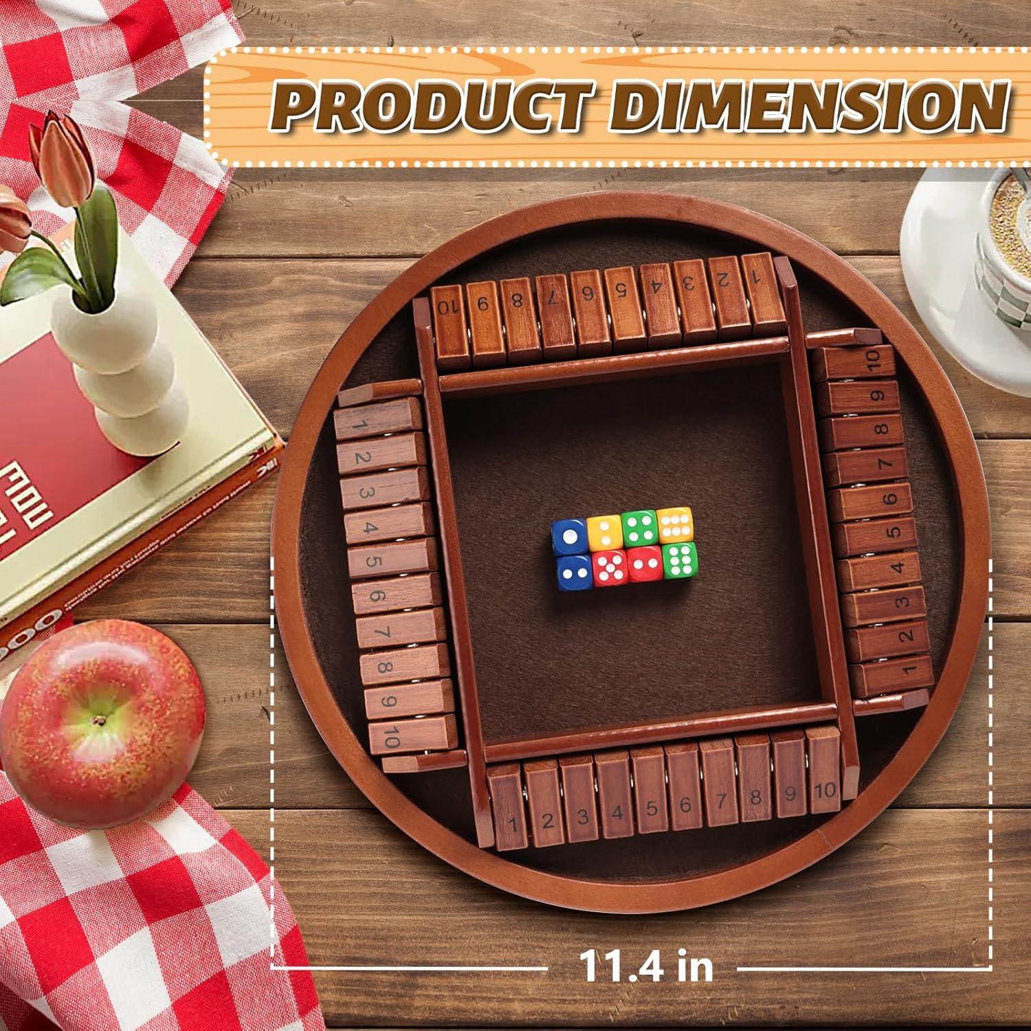 Juego de Mesa Cierra La Caja Nicecho - 8 Dados de Madera