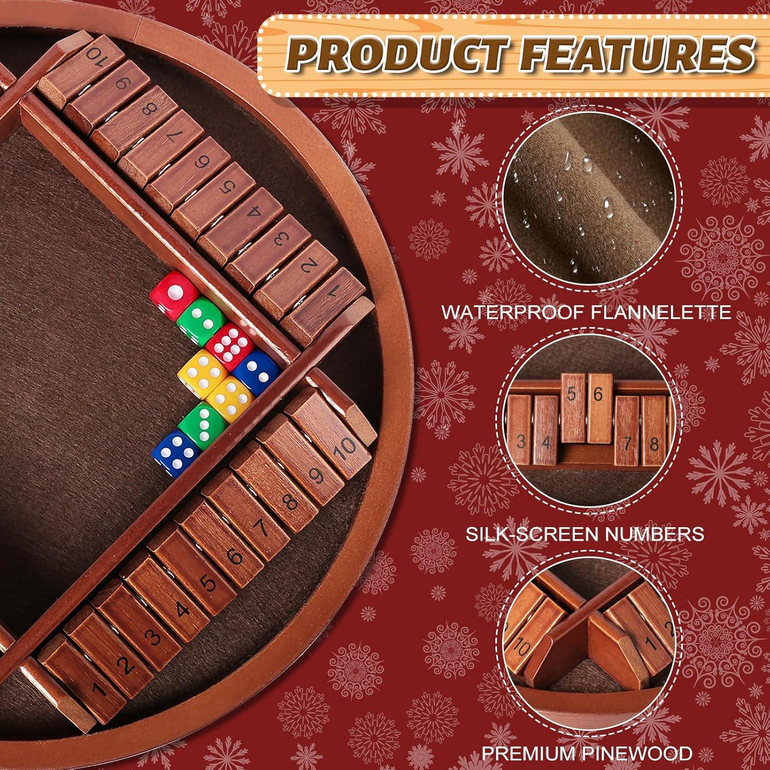 Juego de Mesa Cierra La Caja Nicecho - 8 Dados de Madera