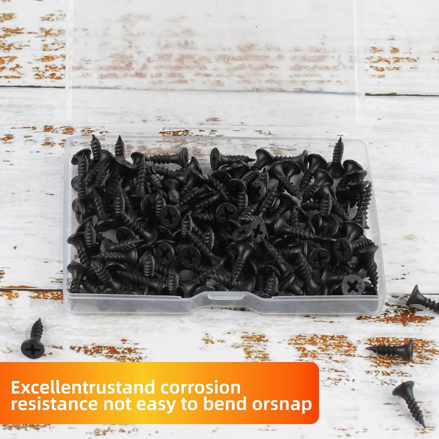 Tornillos de Madera FVOLREM 163 PCS #6 x 12 mm Autoperforantes