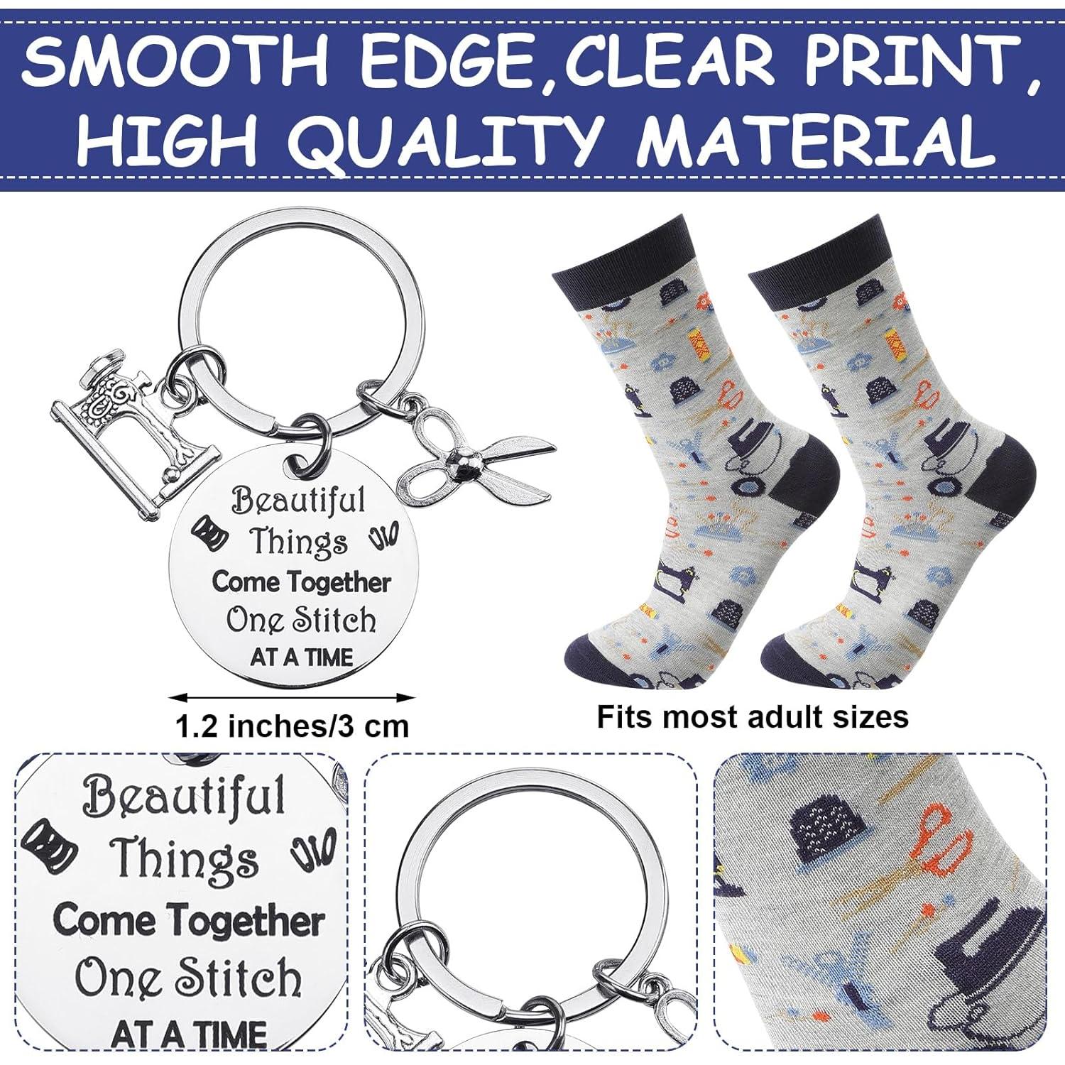 Conjunto de Regalos de Costura Abbylike 5 Piezas - Lona y Porcelana