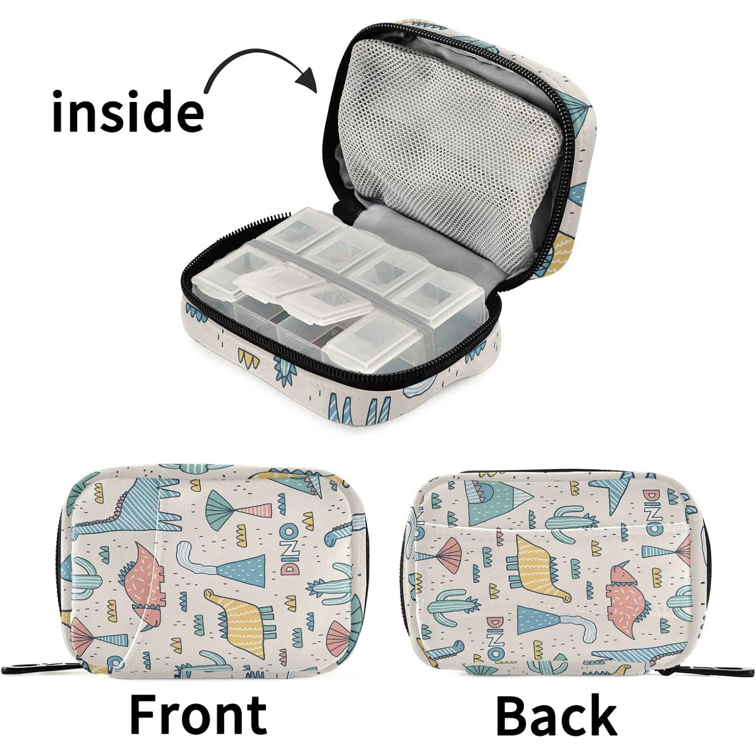 Organizador de Pastillas Eyanle Beige 7 Días Compacto