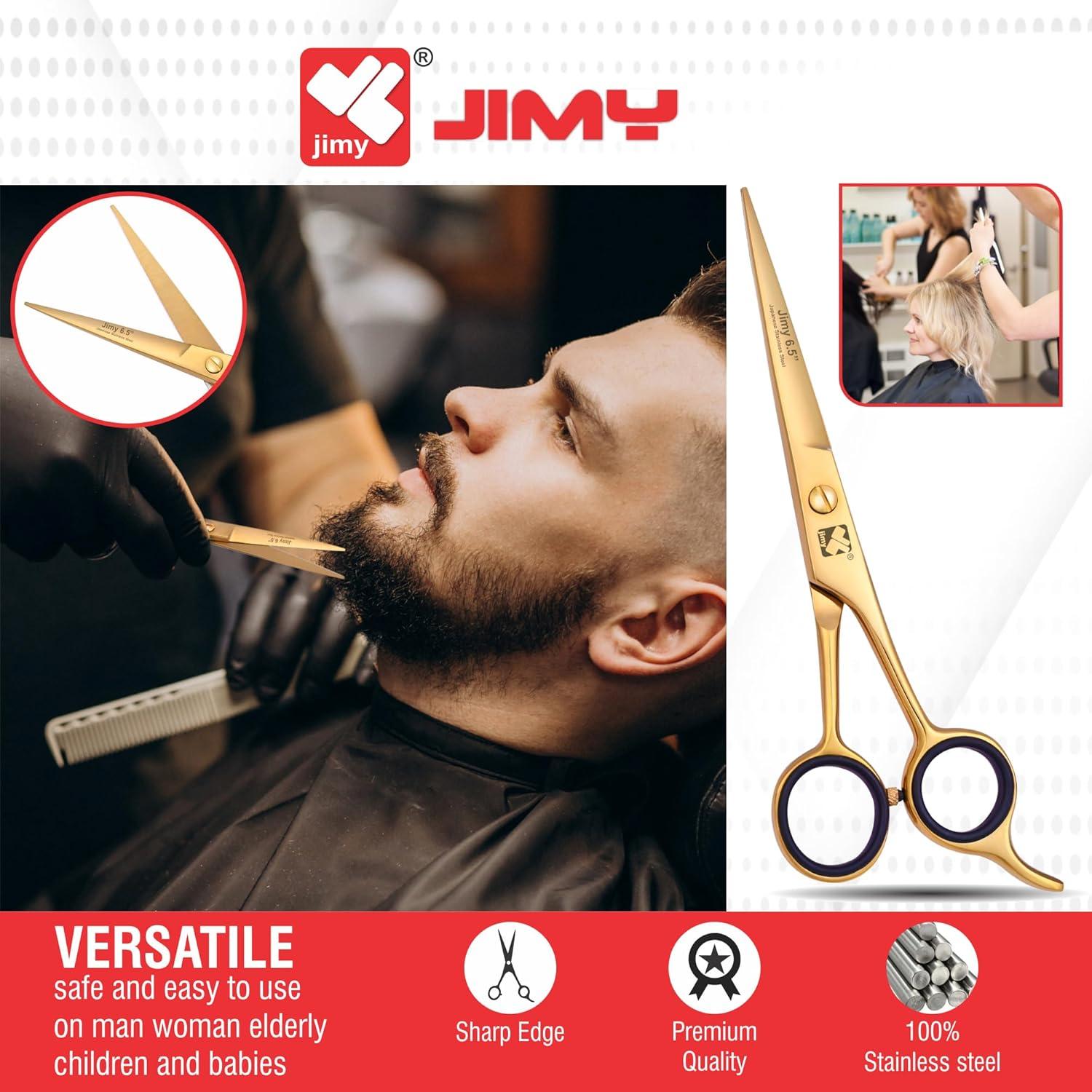 Tijeras de Pelo Jimy Profesional 16.5 cm - Acero Inoxidable Afiladas