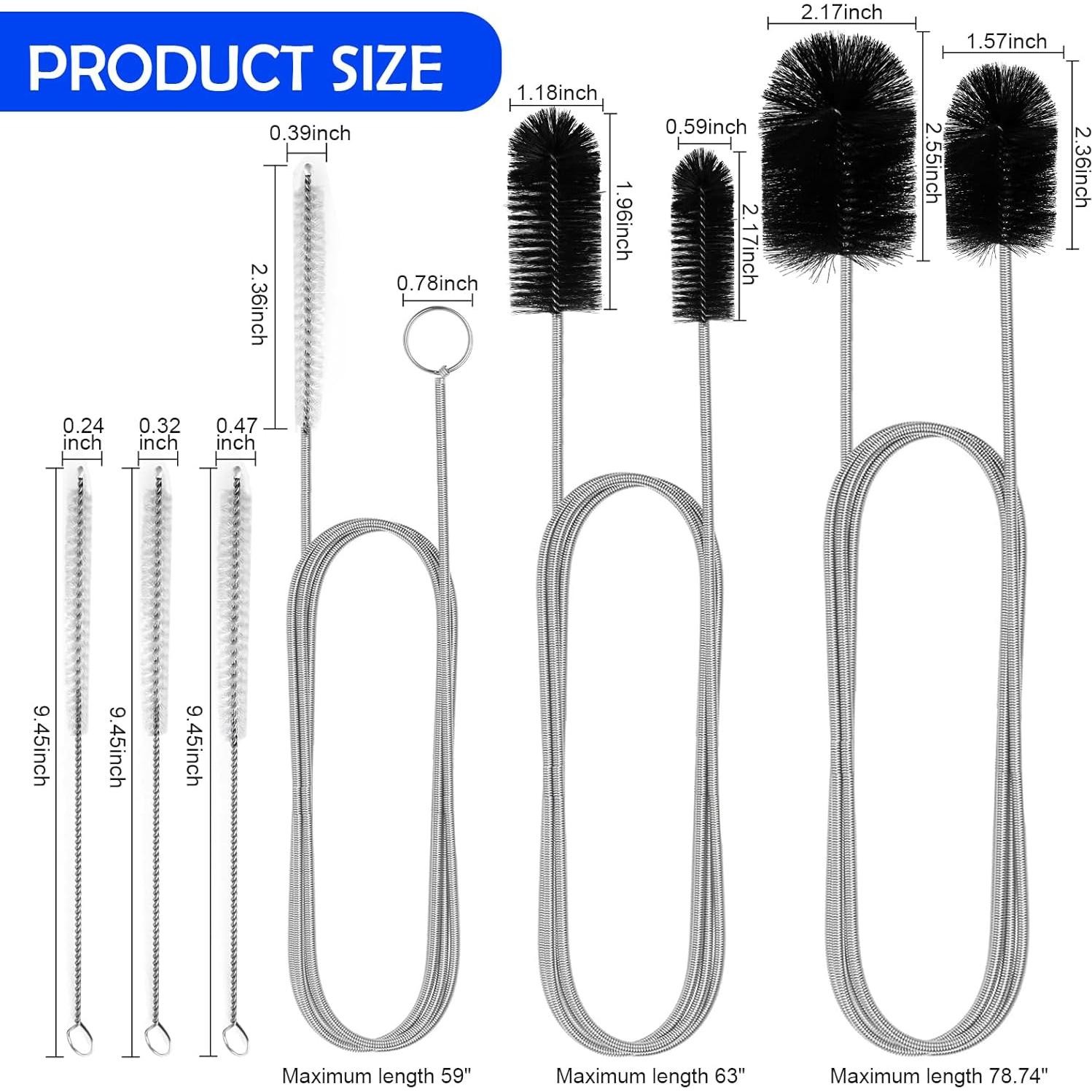 Juego de cepillos de limpieza de drenaje AuraMeilon 12 piezas