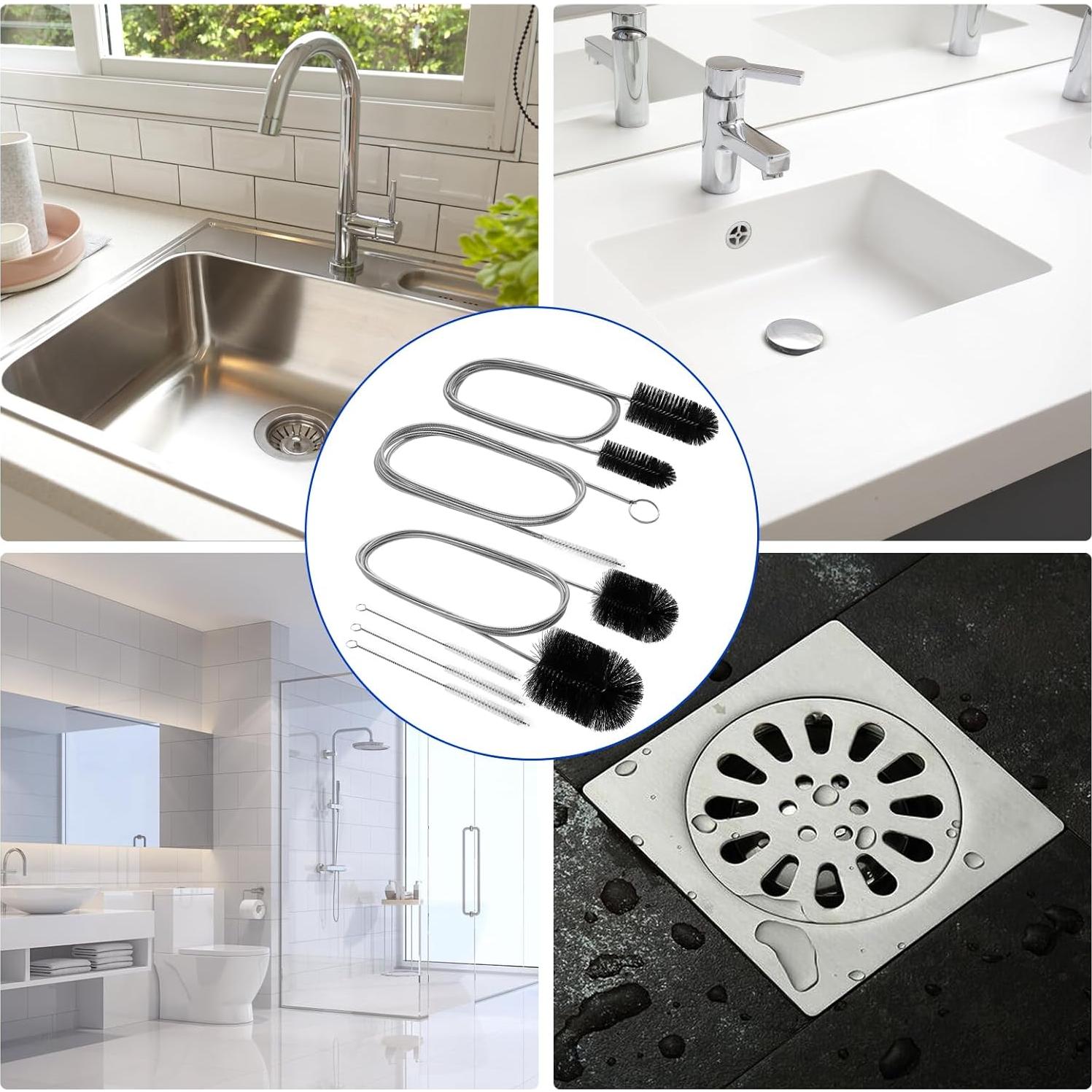 Juego de cepillos de limpieza de drenaje AuraMeilon 12 piezas